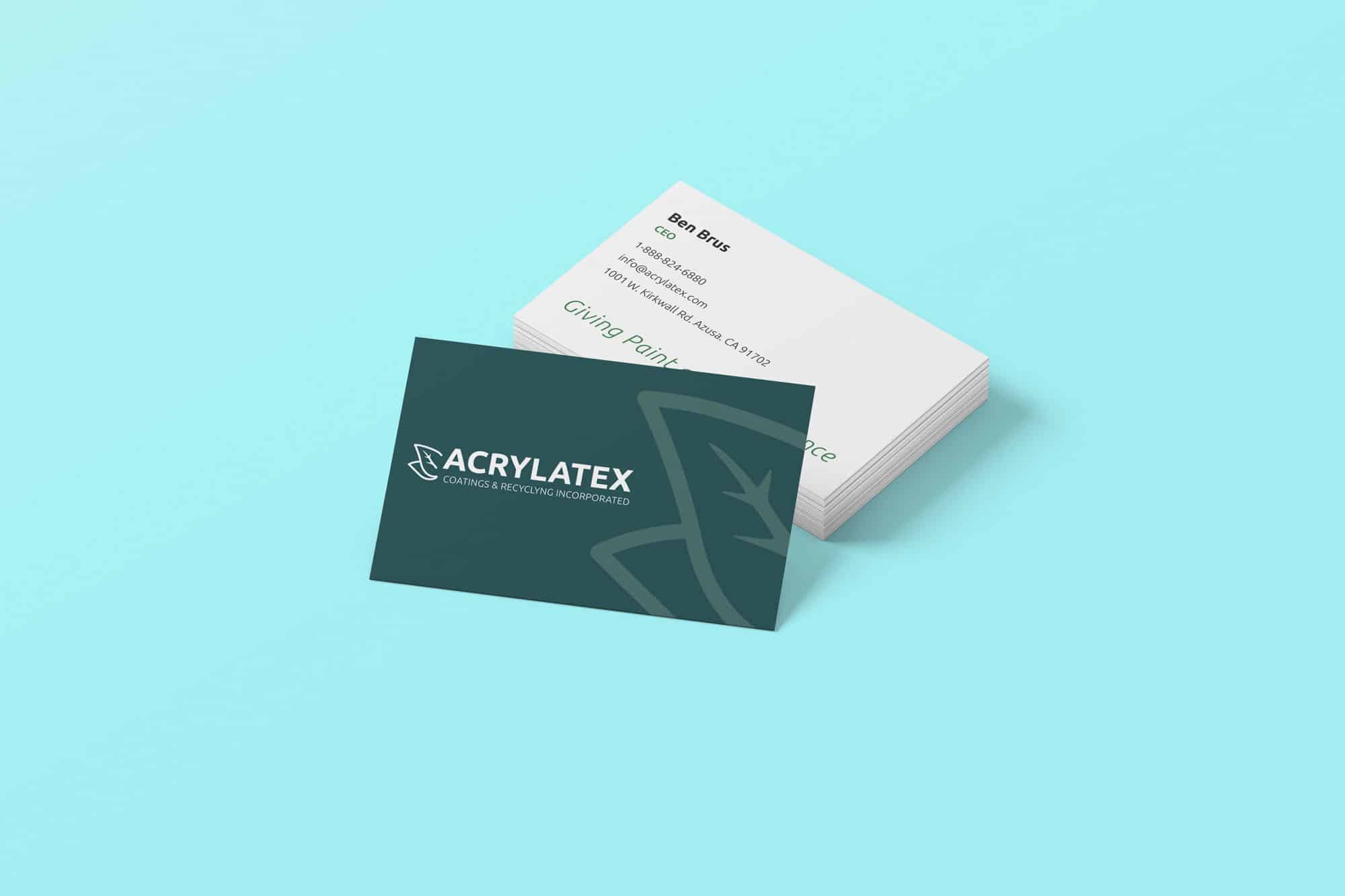 Acrylatex Business Cards