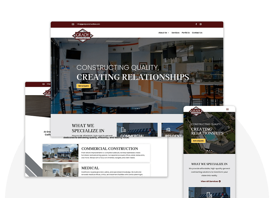 Grady Construction Responsive Views